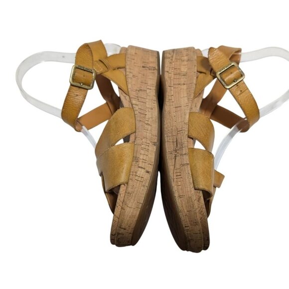 Korks By Kork-Ease Kalie Myrna Platform Wedge Leather Sandal Women's Size 8 - Picture 6 of 10